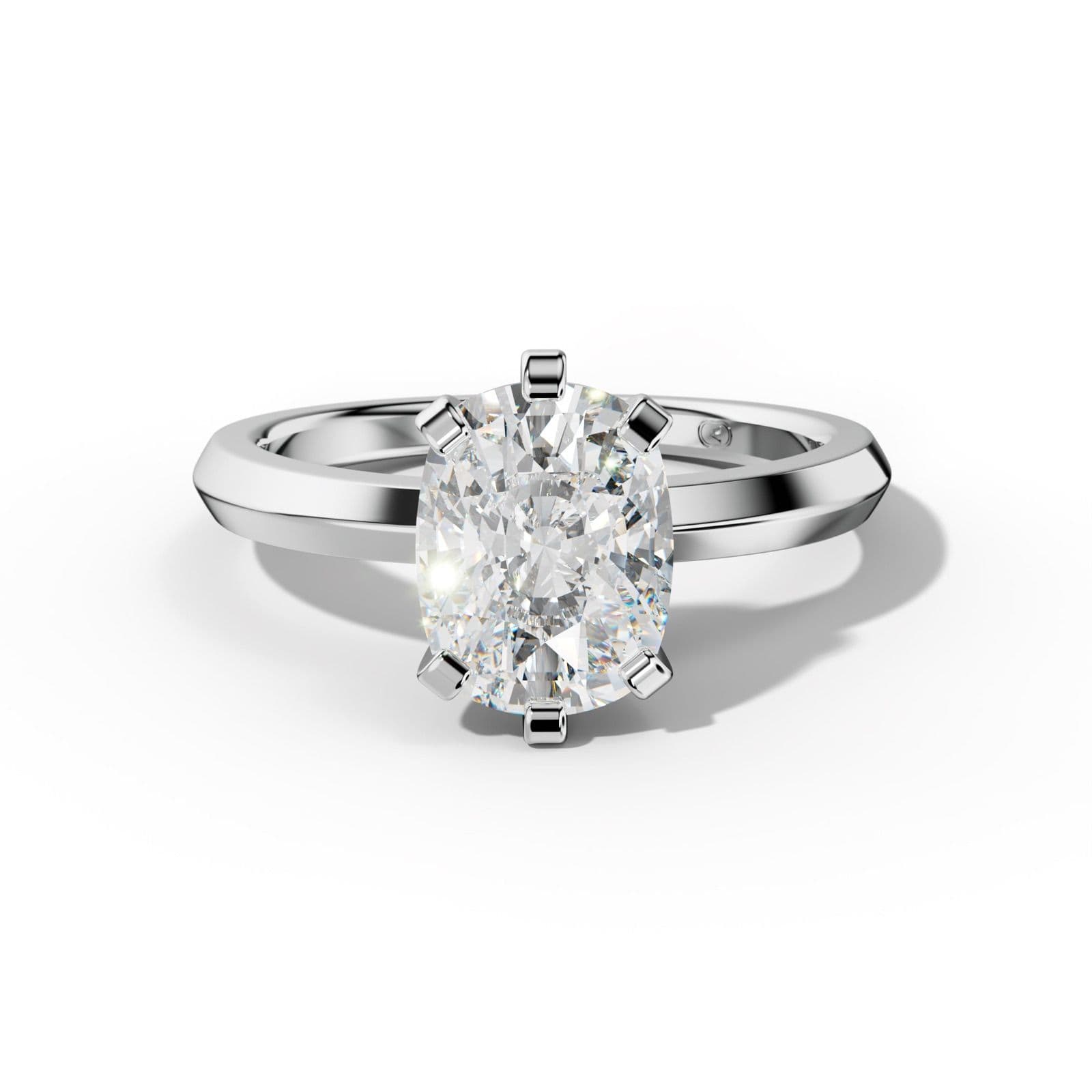 Lina Elongated Cushion Diamond Engagement Ring
