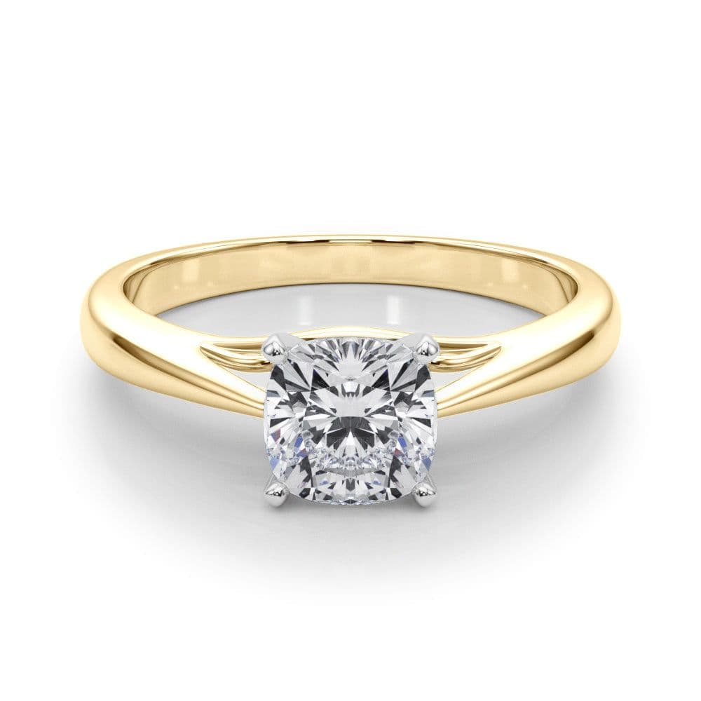 Katerina Cushion Diamond Solitaire Engagement Ring