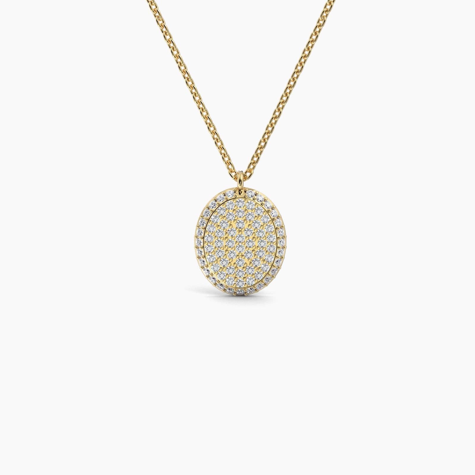 Oval Shaped AMoré Pavé Necklace With 0.60 ct. Diamonds
