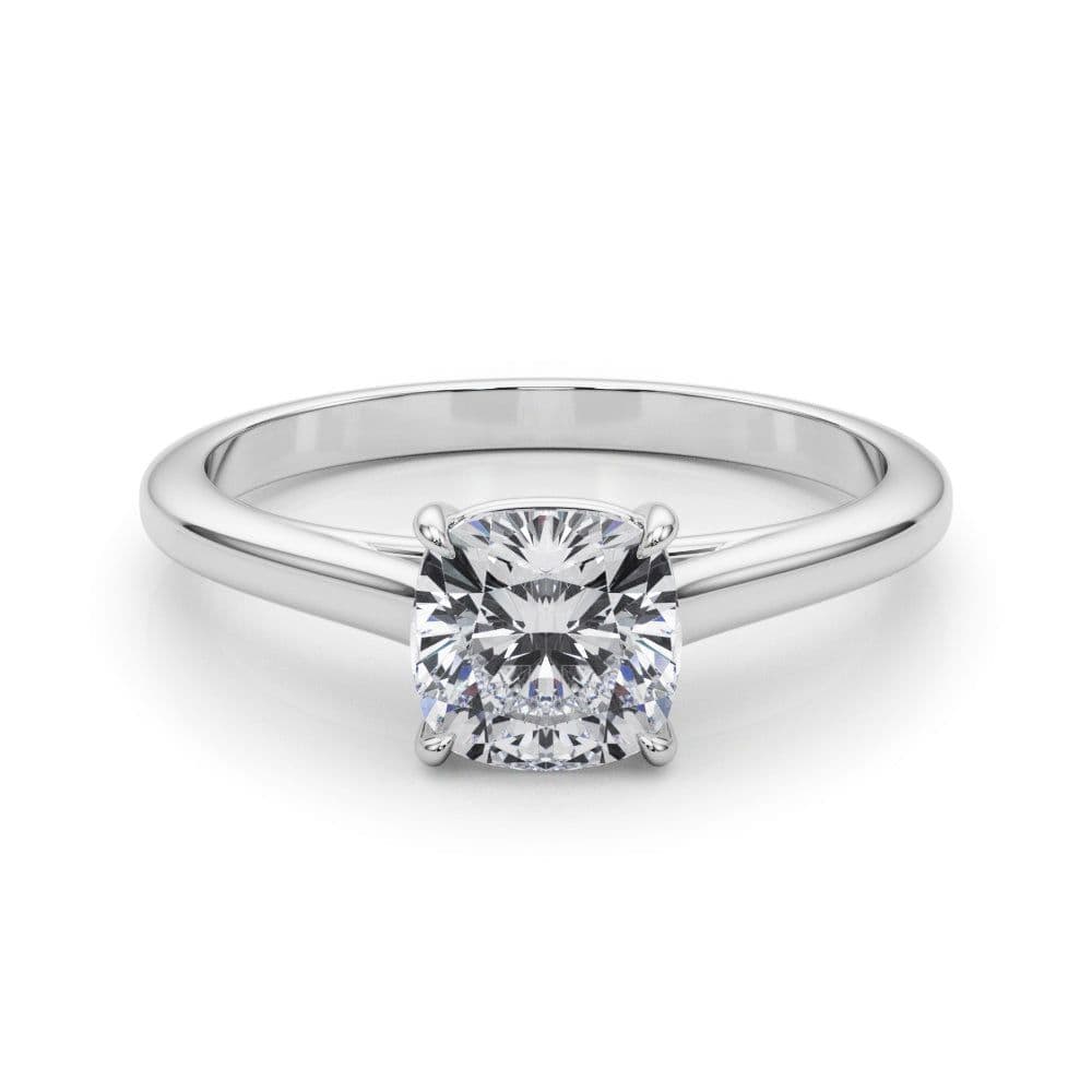 Amelia Cushion Diamond Solitaire Engagement Ring