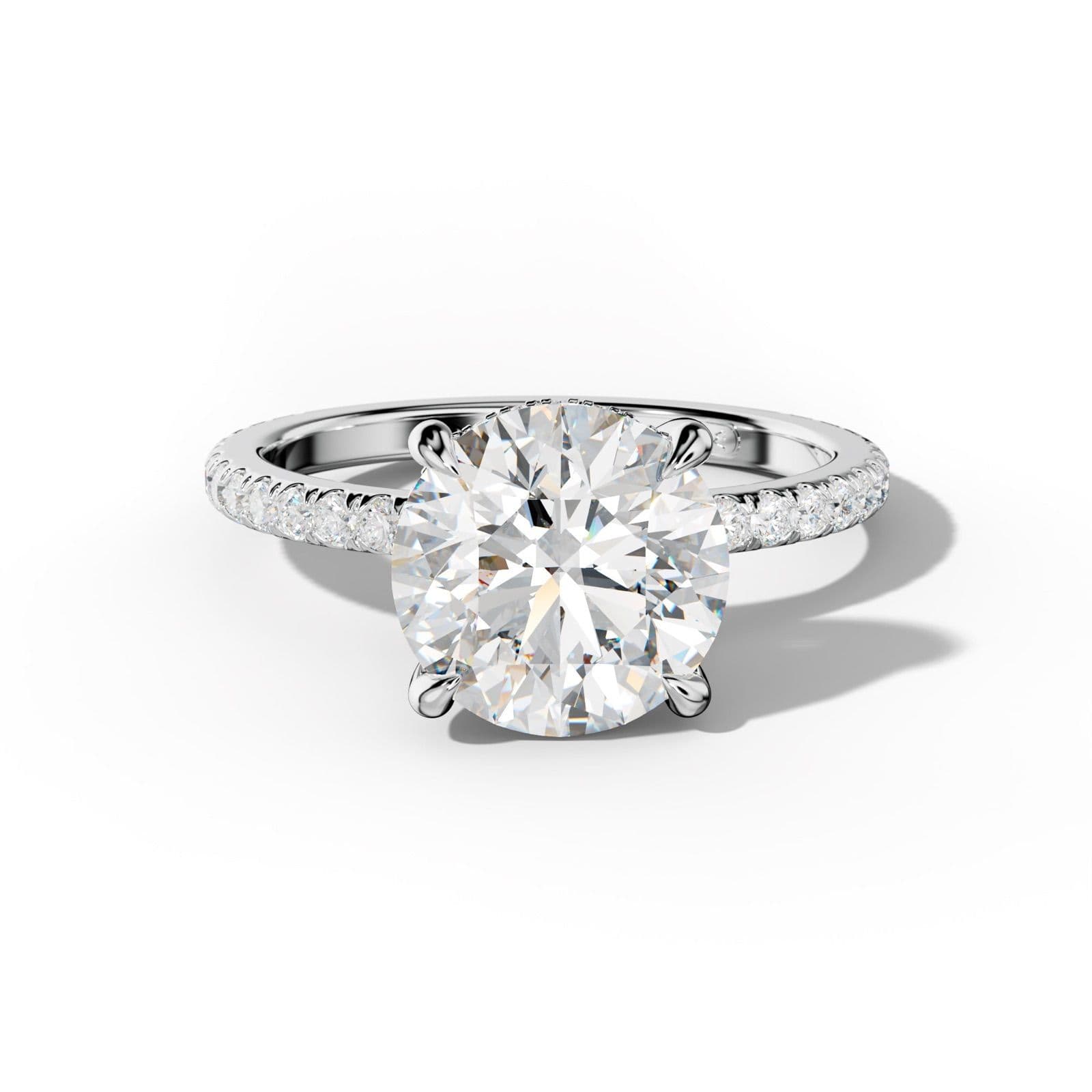 Noor Round Diamond Engagement Ring