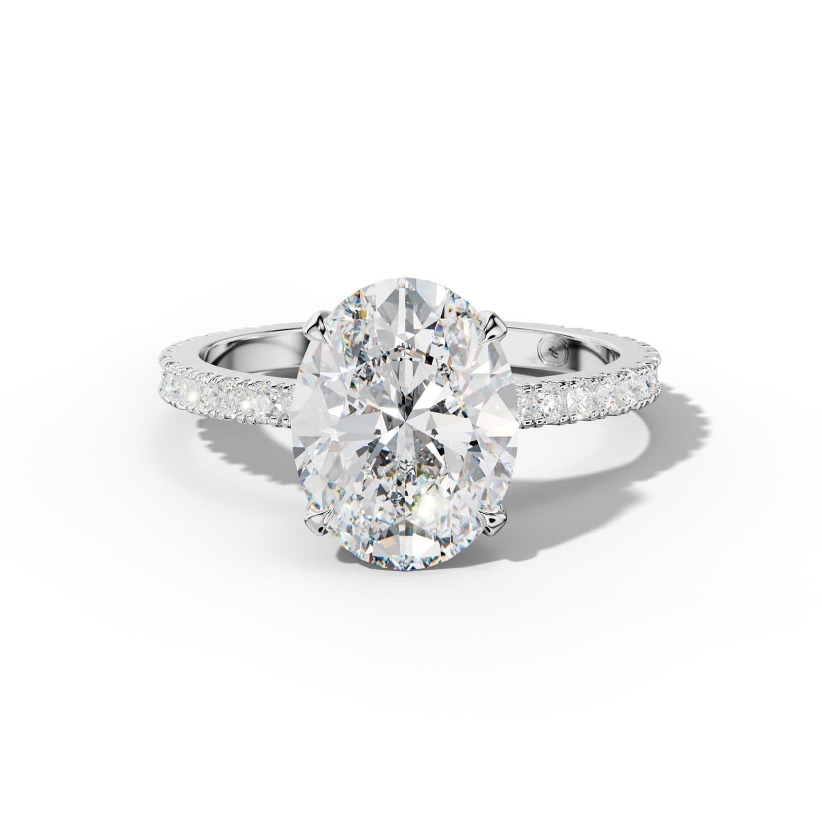 Isabelle Oval Diamond Engagement Ring