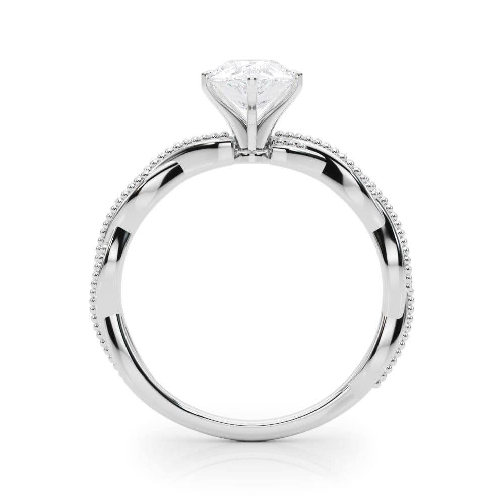 Anastasia Twisted Vine Pear Diamond Solitaire Engagement Ring