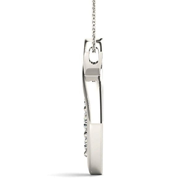 0.50 ctw Round Diamond Three Stone Necklace Pendant-VIRABYANI