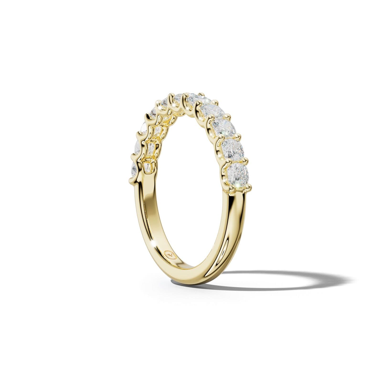 1.0 Carat Cushion Diamond Half Anniversary Band U Prong