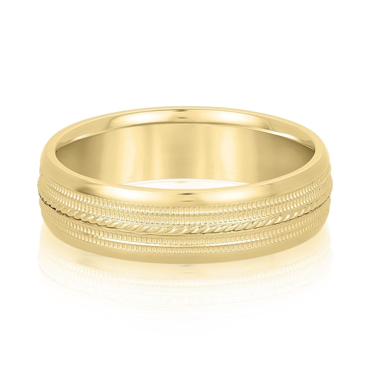 Men's Single Rope Wedding Band