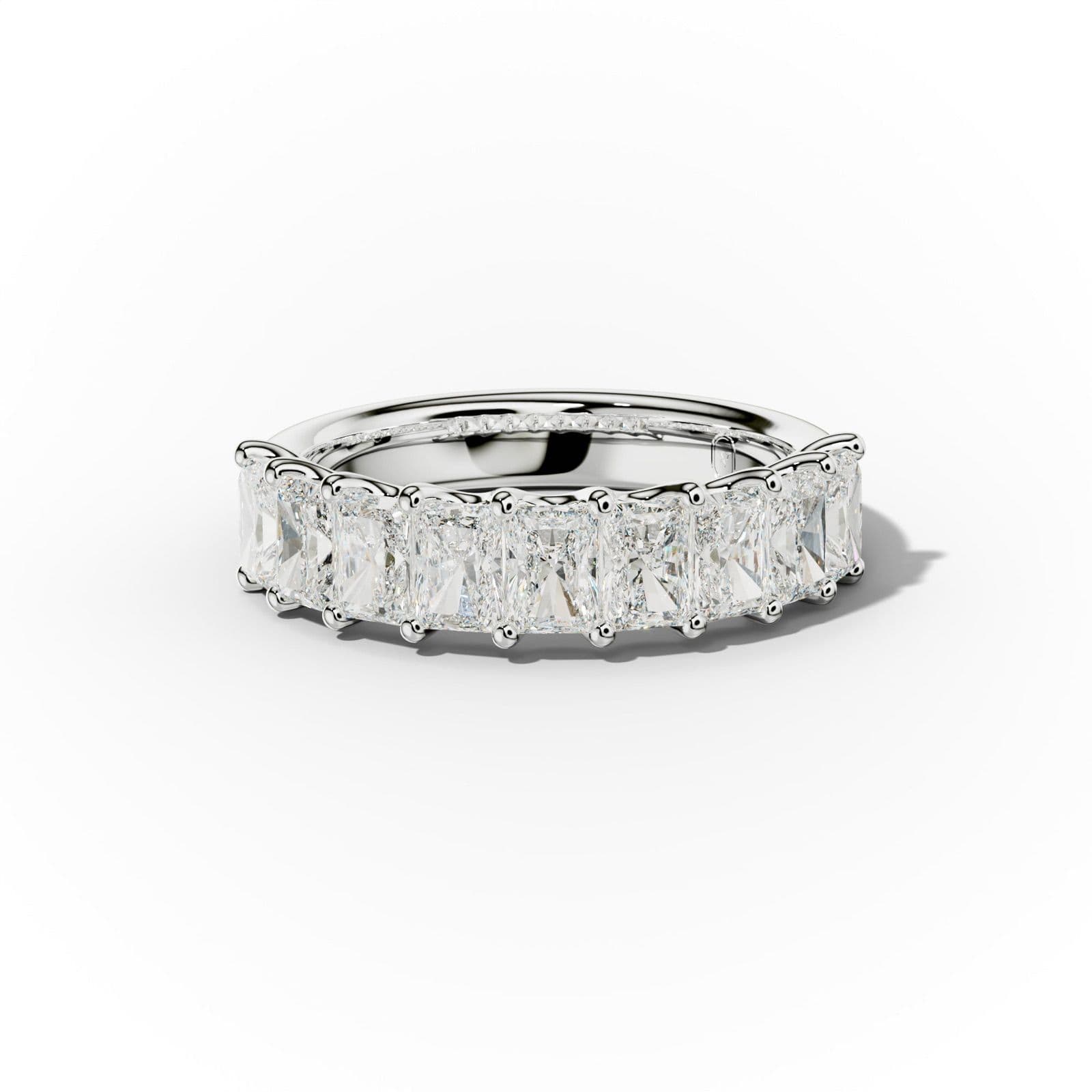 2.0 Carat Radiant Cut Diamond Anniversary band