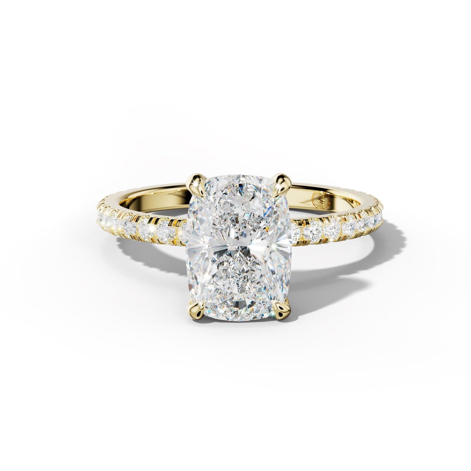 Abigail Elongated Cushion Cut Diamond Engagement Ring