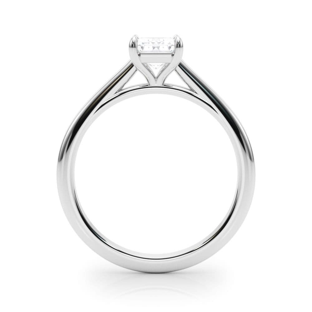 Amelia Emerald Diamond Solitaire Engagement Ring