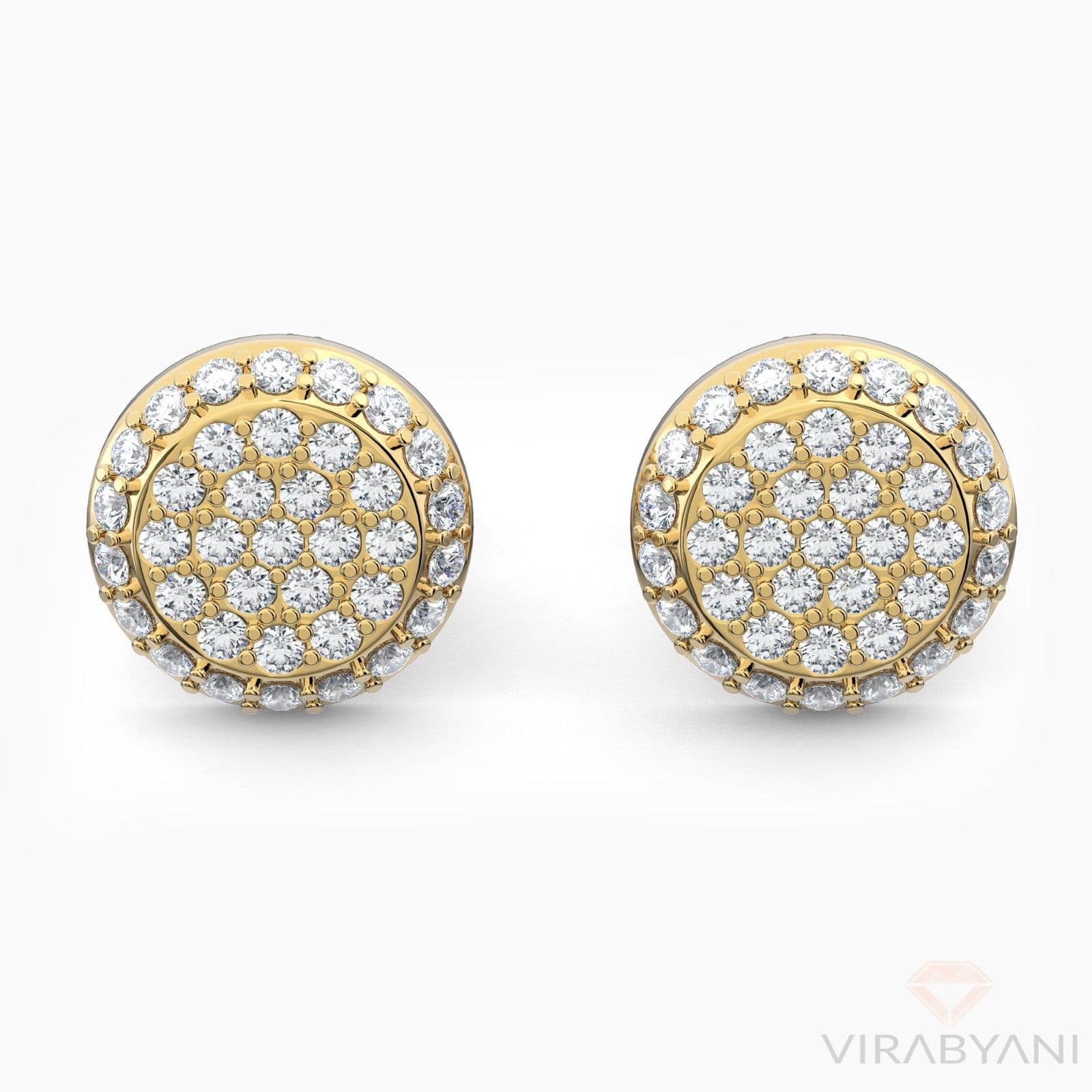 Round Shaped AMoré Pavé Stud Earrings With 0.60 ct. Diamonds