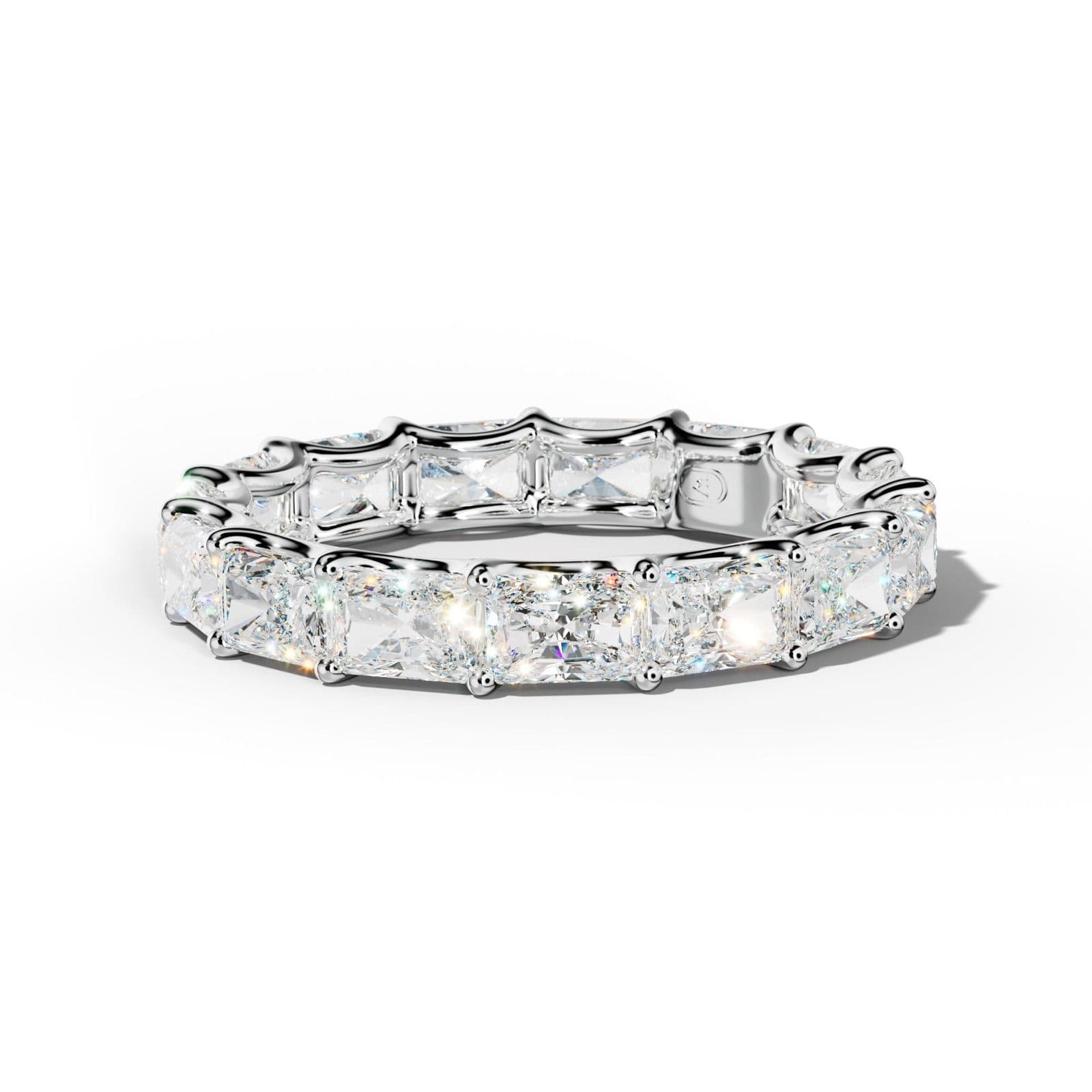 4.0 Carat East West Radiant Diamond Eternity Band U Prong