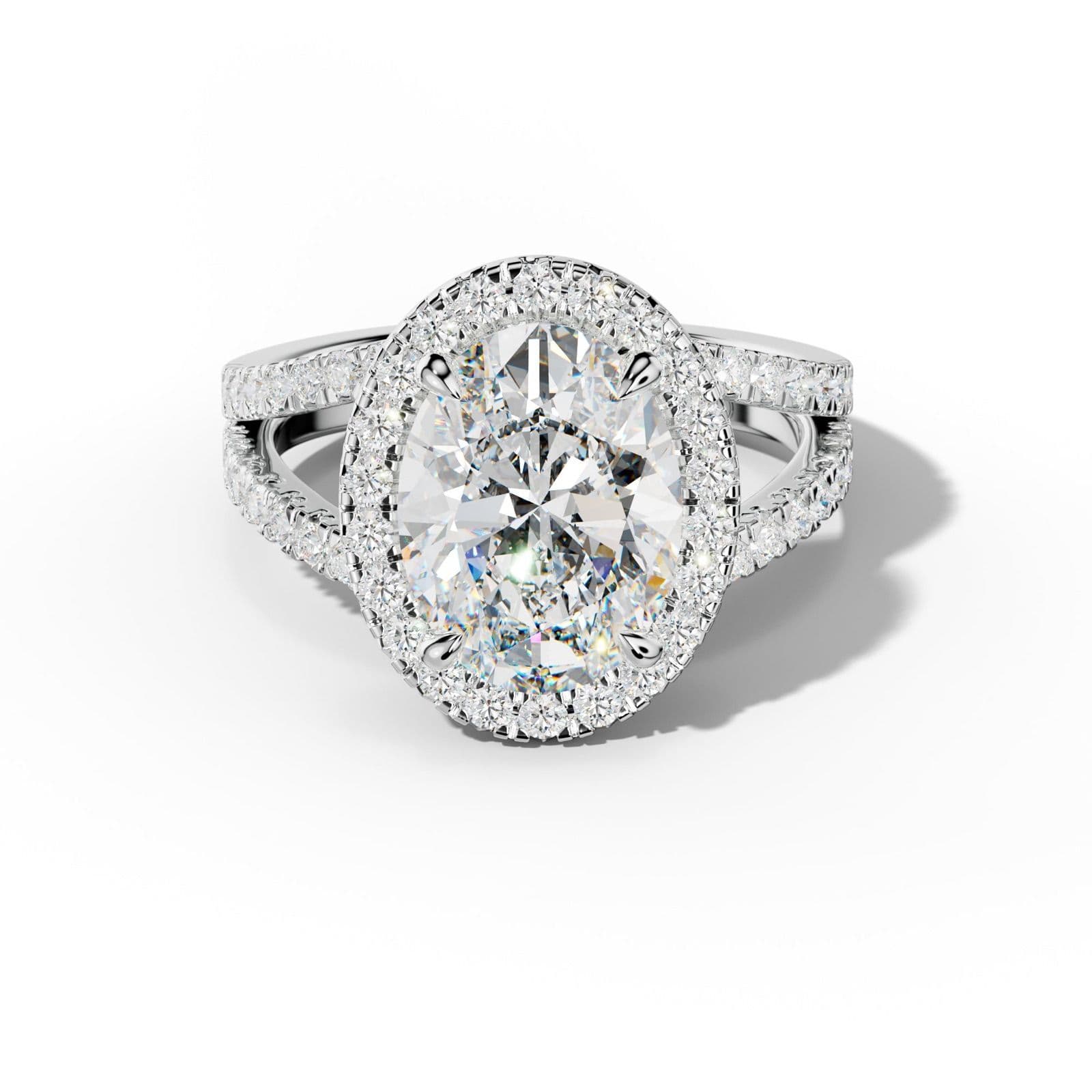 Ariel Oval Diamond Engagement Ring