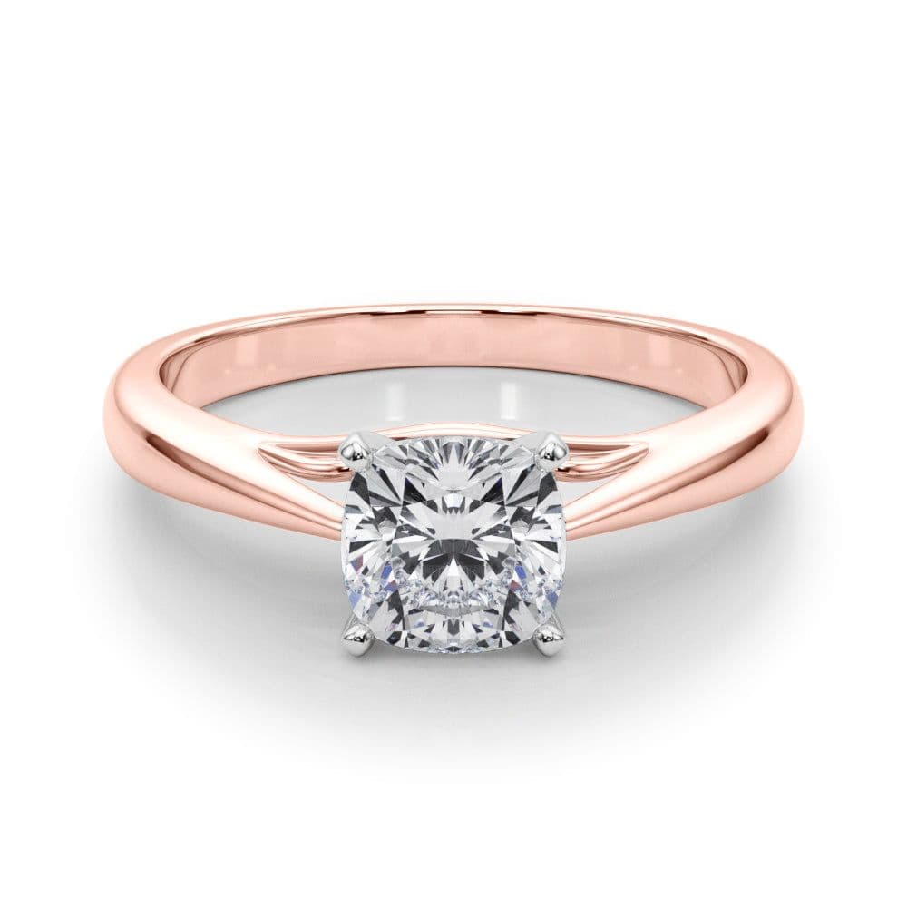 Katerina Cushion Diamond Solitaire Engagement Ring