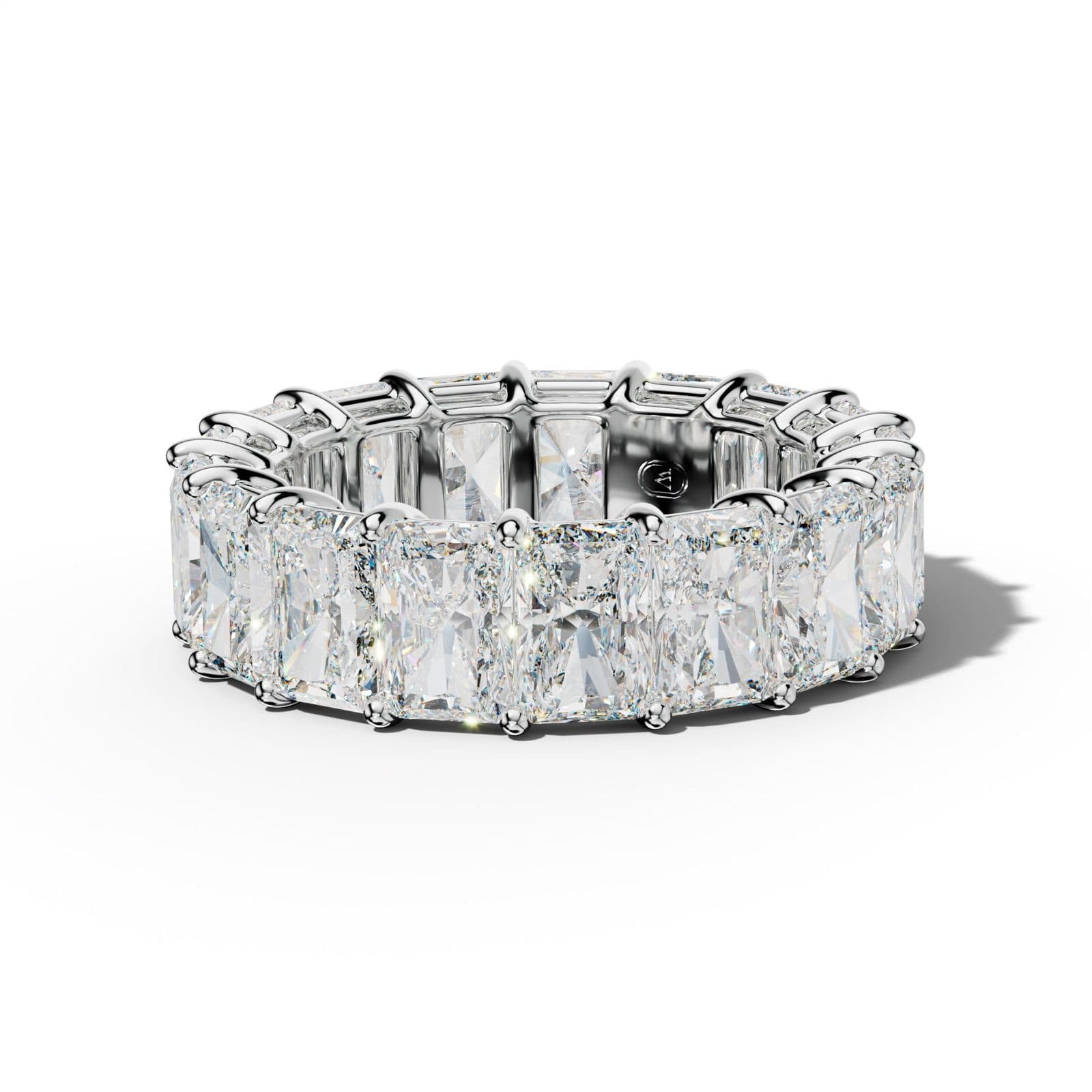 11.0 Carat Radiant Diamond Eternity Band Shared Prong