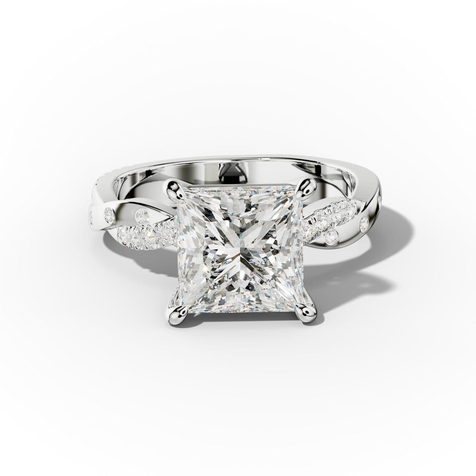 Mia Princess Cut Diamond Engagement Ring