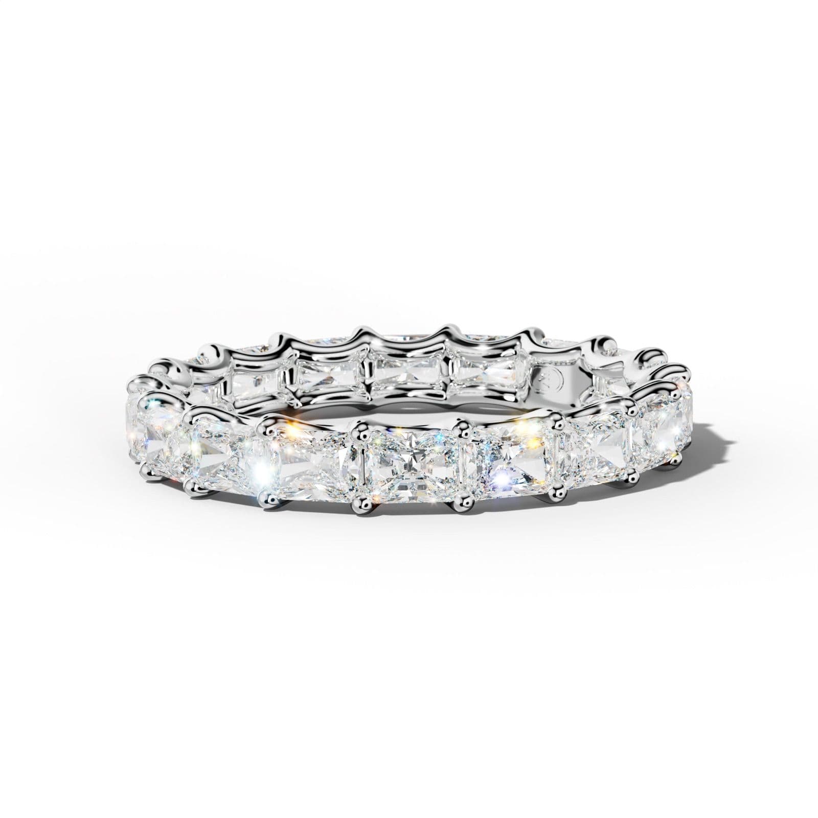 3.0 Carat East West Radiant Diamond Eternity Band U Prong