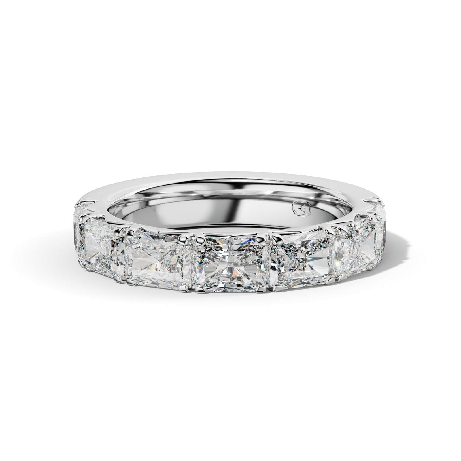 3.0 Carat East West Radiant Diamond French Pave Half Anniversary Band