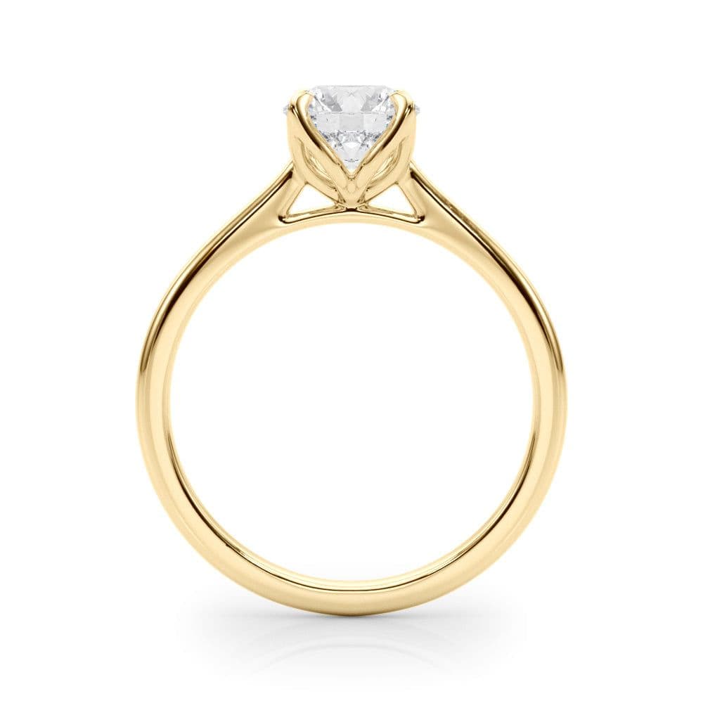 Flora Round Diamond Solitaire Engagement Ring