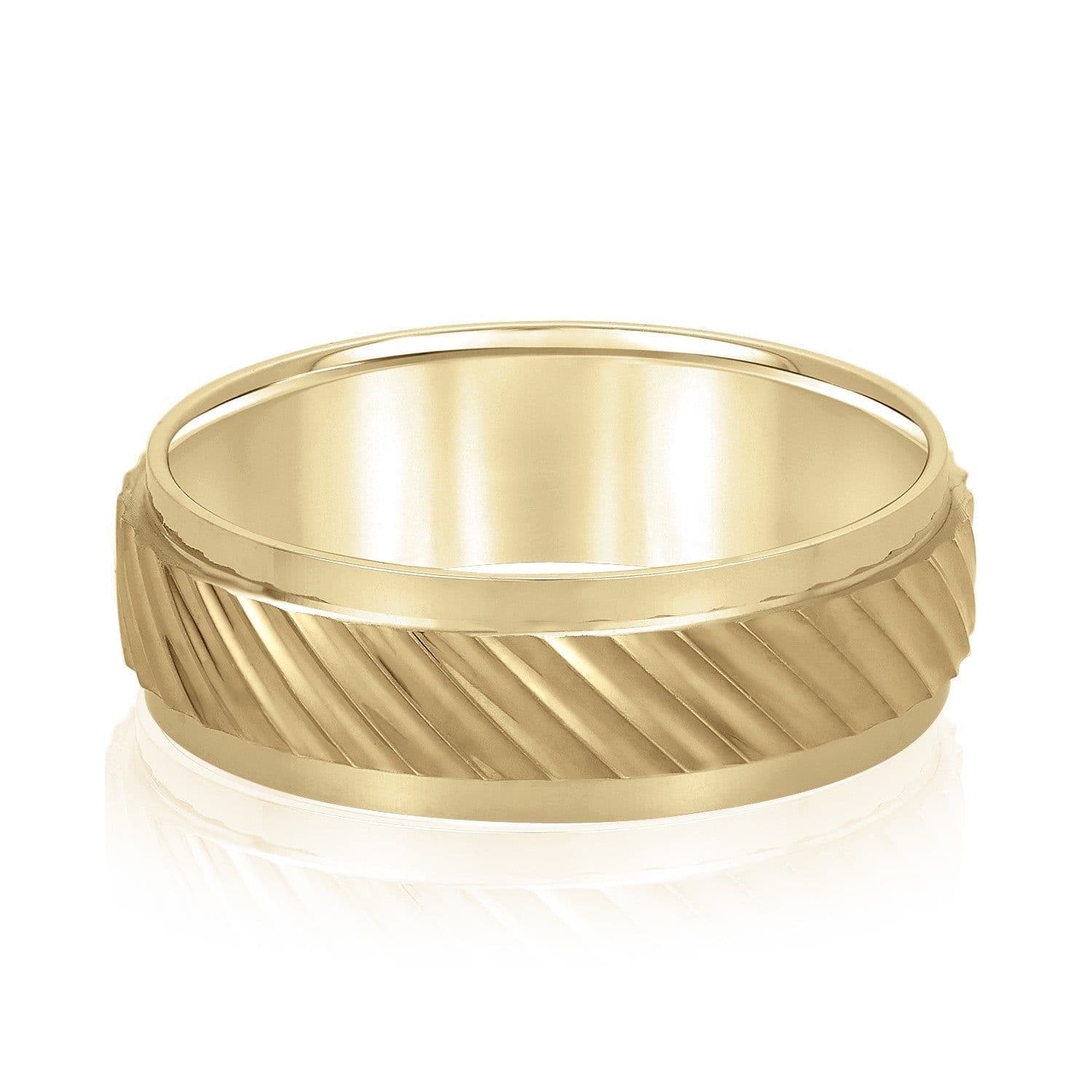Slanting Lines Pattern Men's Band