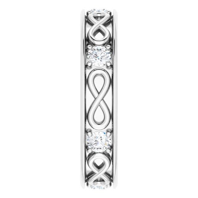 0.70 ctw Round Diamond Infinity Design Men's Ring
