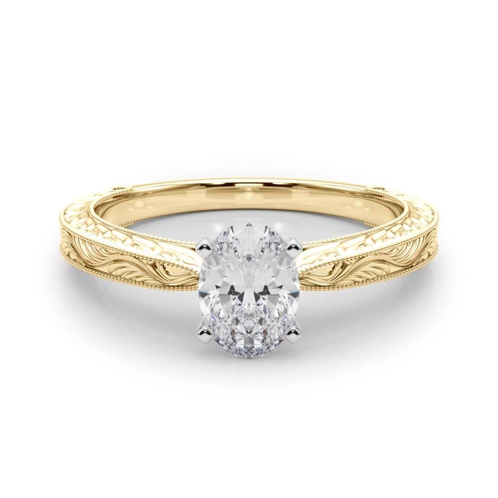 Victoria Oval Diamond Solitaire Engagement Ring