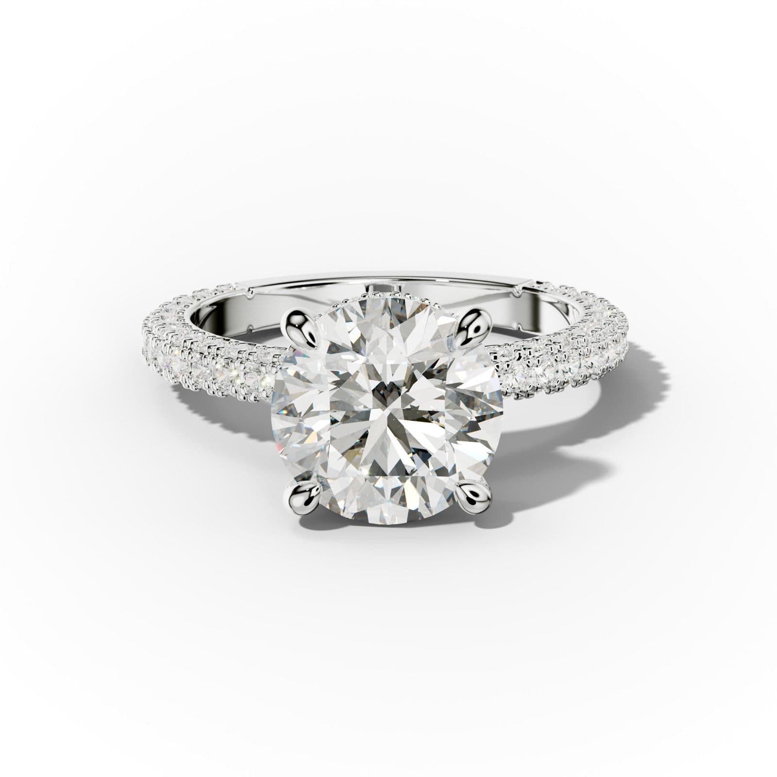 Aurora Round Diamond Engagement Ring