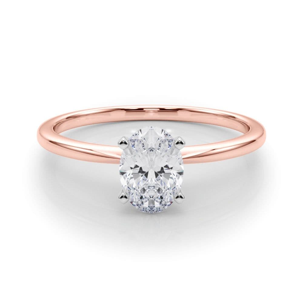 Angelica Oval Diamond Solitaire Engagement Ring