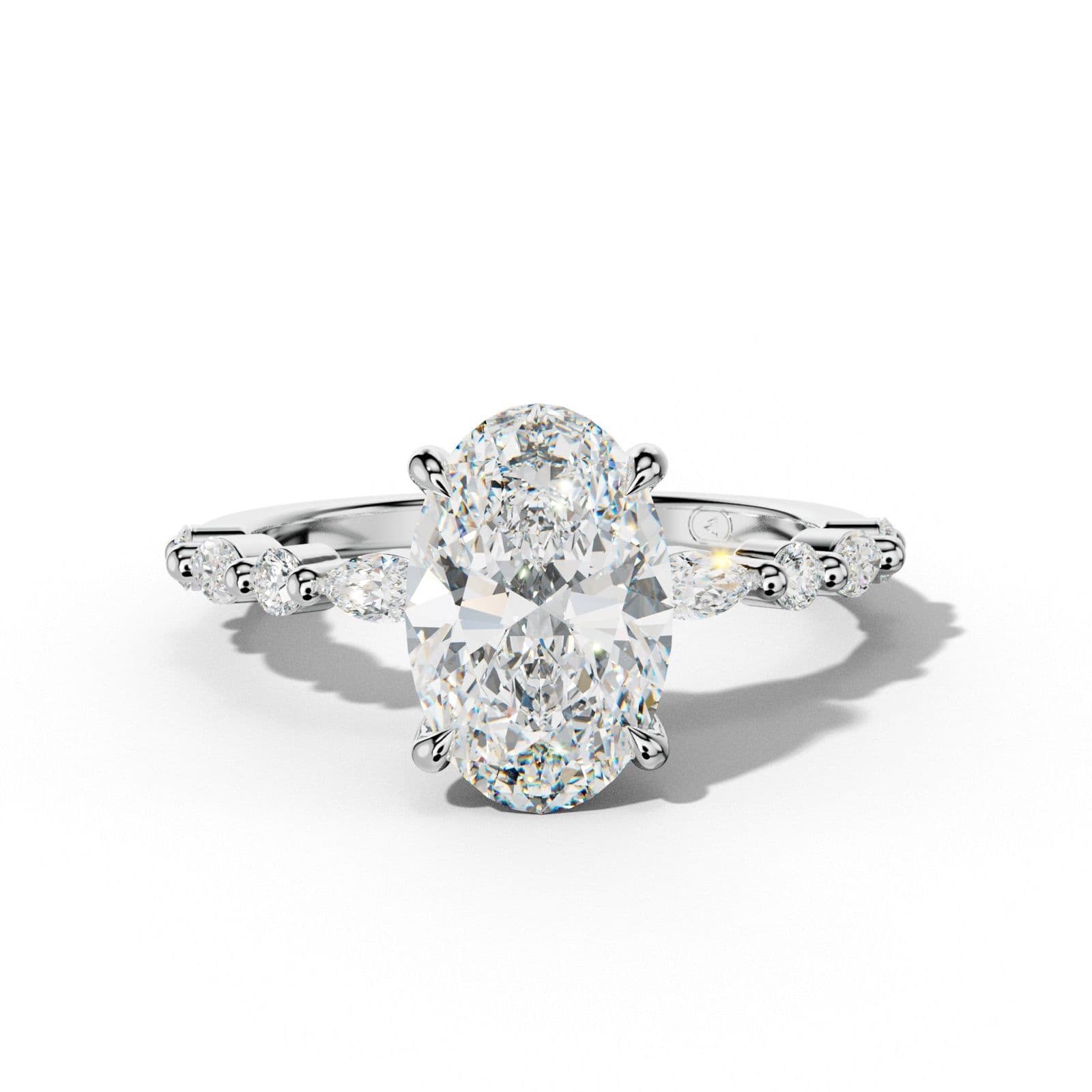 Rosie Oval Diamond Engagement Ring