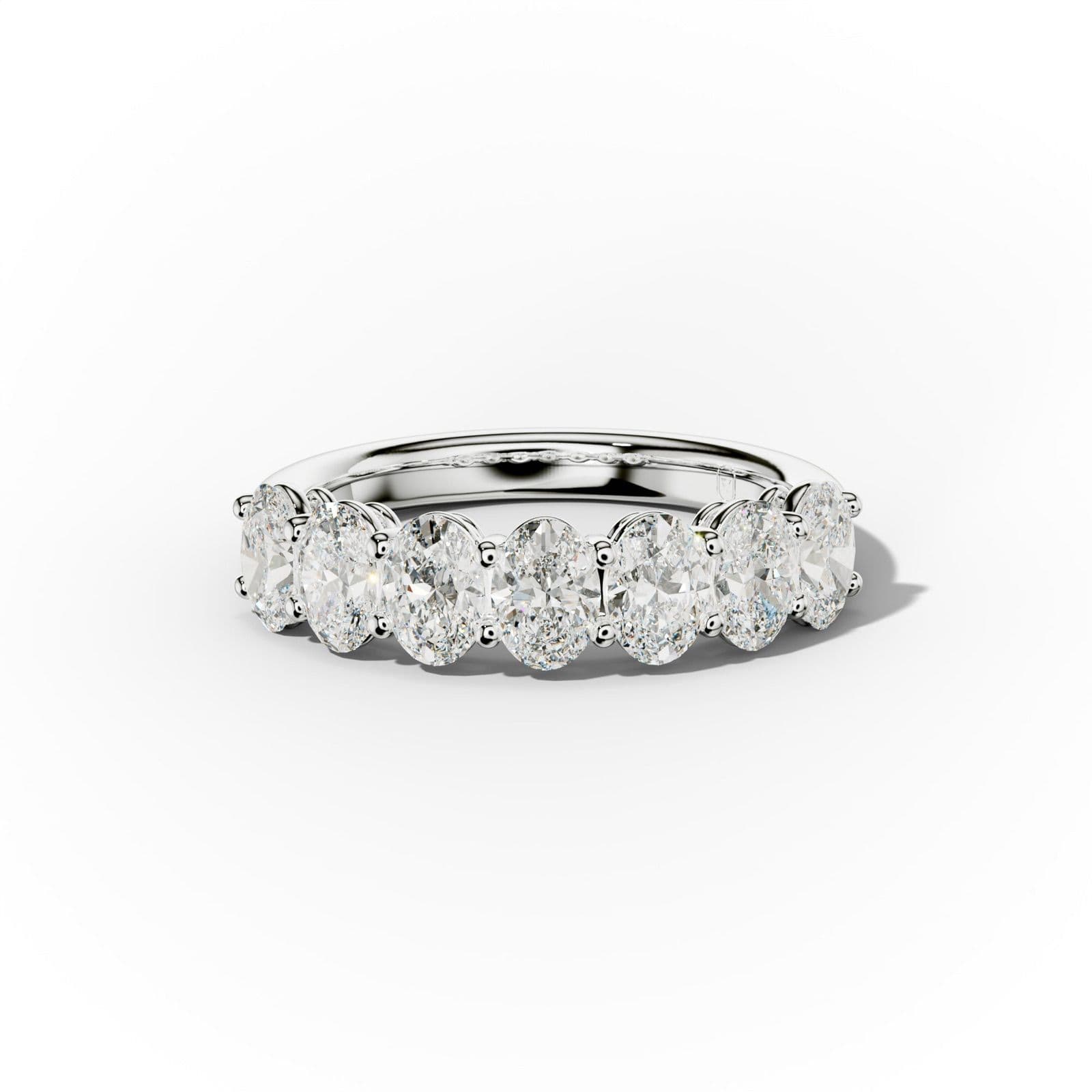 2.0 Carat Oval Diamond Anniversary Band