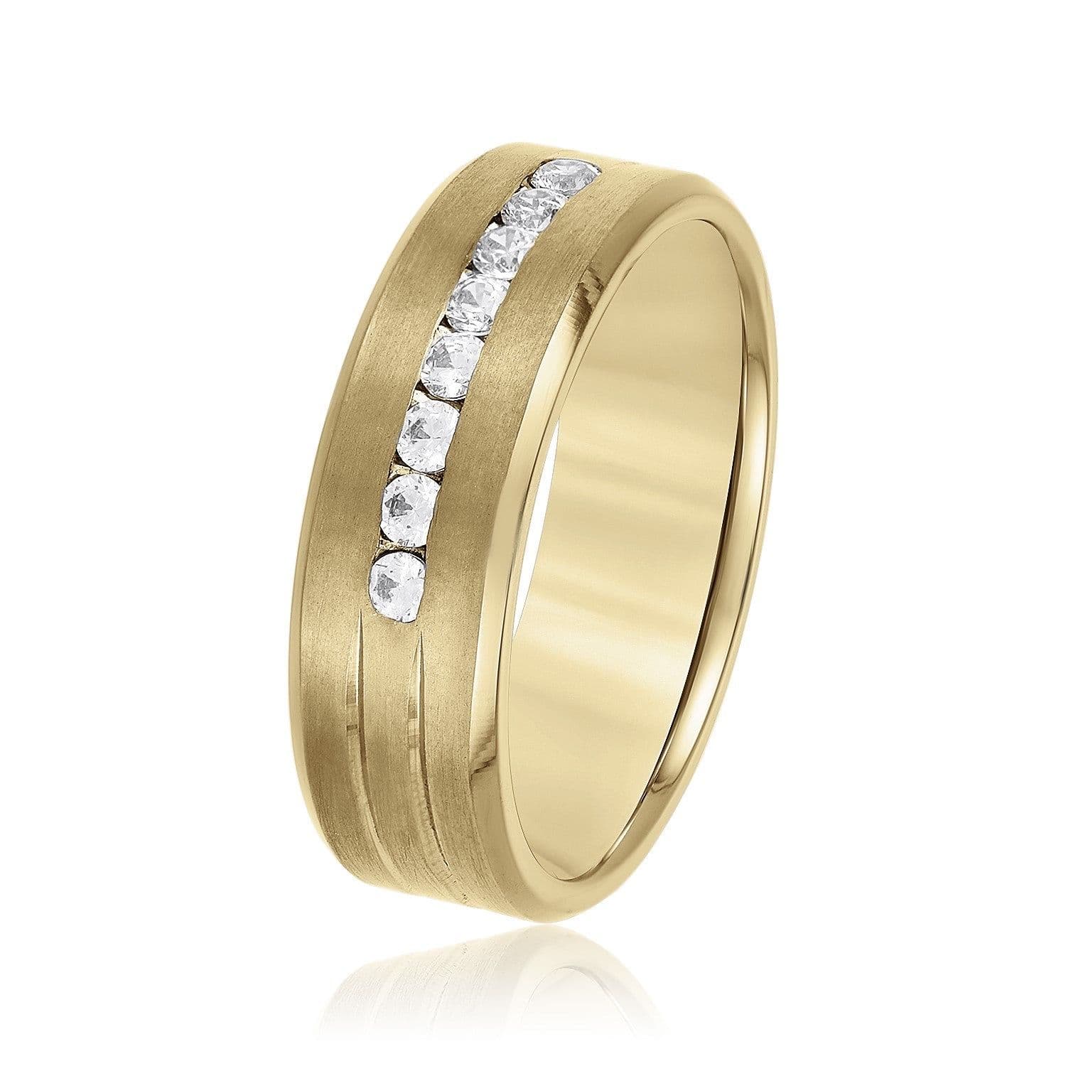 Men's Channel Set Diamond Wedding Band