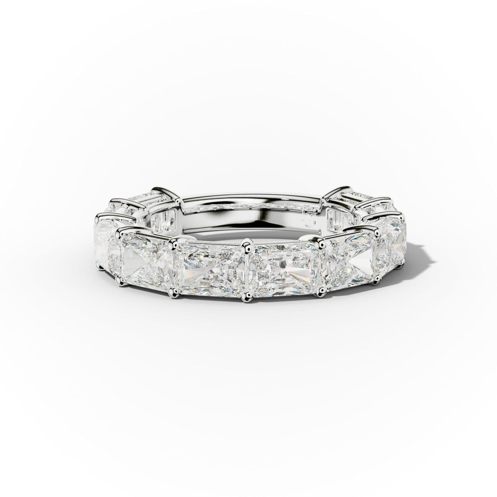 5.0 Carat East West Radiant Cut Diamond Anniversary Band