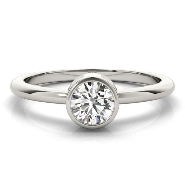 Luna Round Diamond Solitaire Engagement Ring