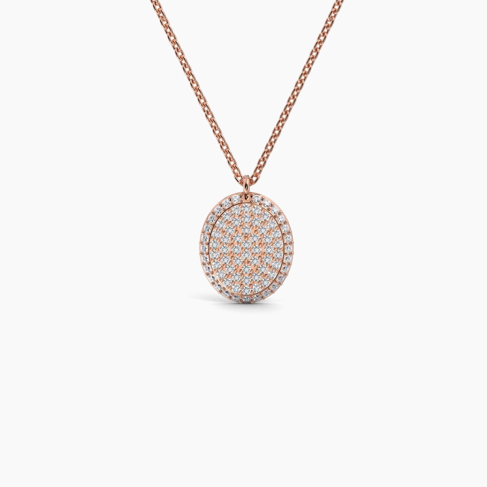 Oval Shaped AMoré Pavé Necklace With 0.60 ct. Diamonds