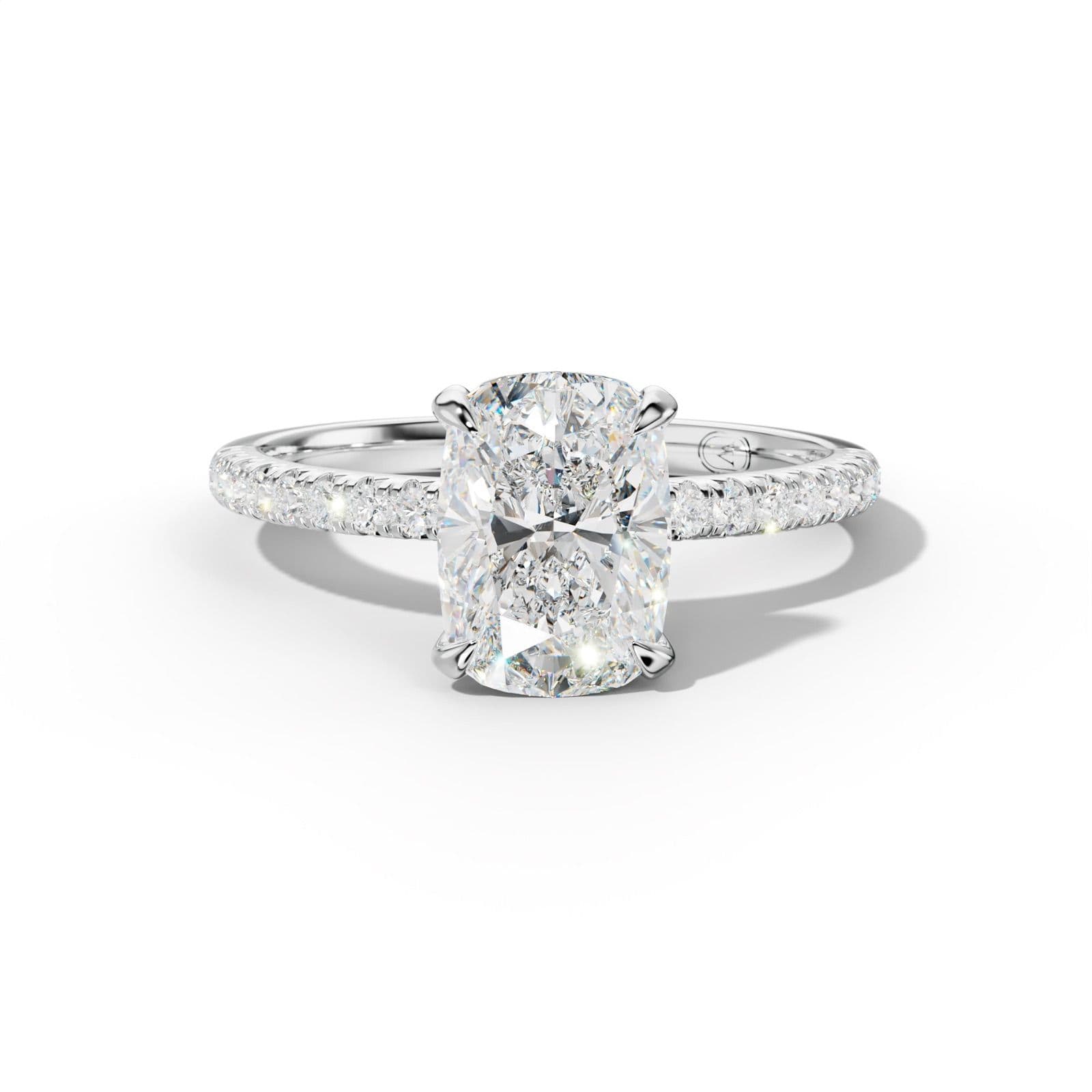 Ava Elongated Cushion Diamond Engagement Ring