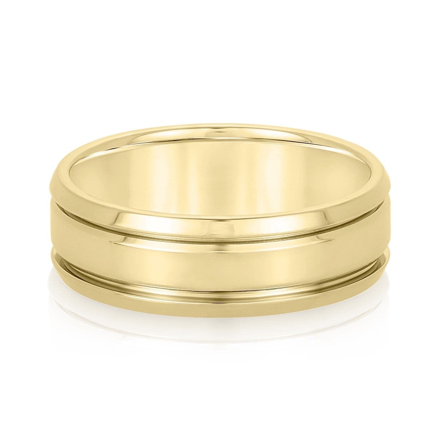 Men's Classic Double Inlay Wedding Band