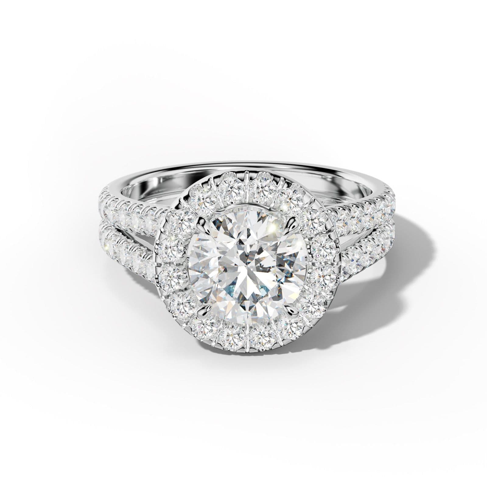 Hailey Round Diamond Engagement Ring