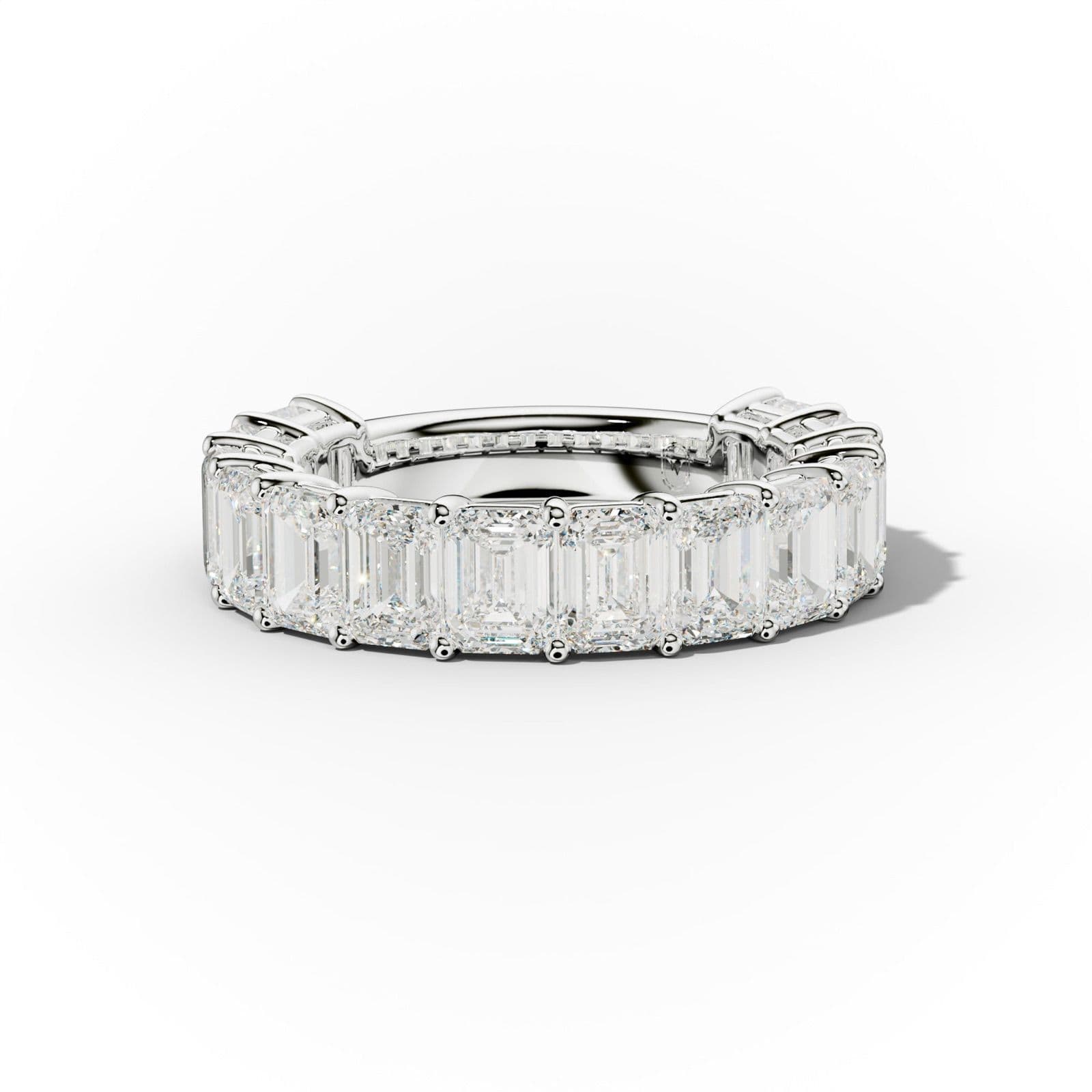 5.0 Carat Emerald Diamond Anniversary Band