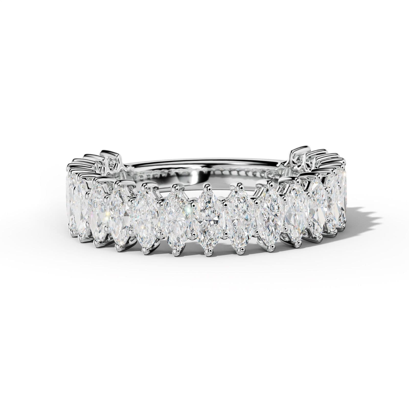 2.0 Carat Marquise Diamond 3/4 Anniversary Band