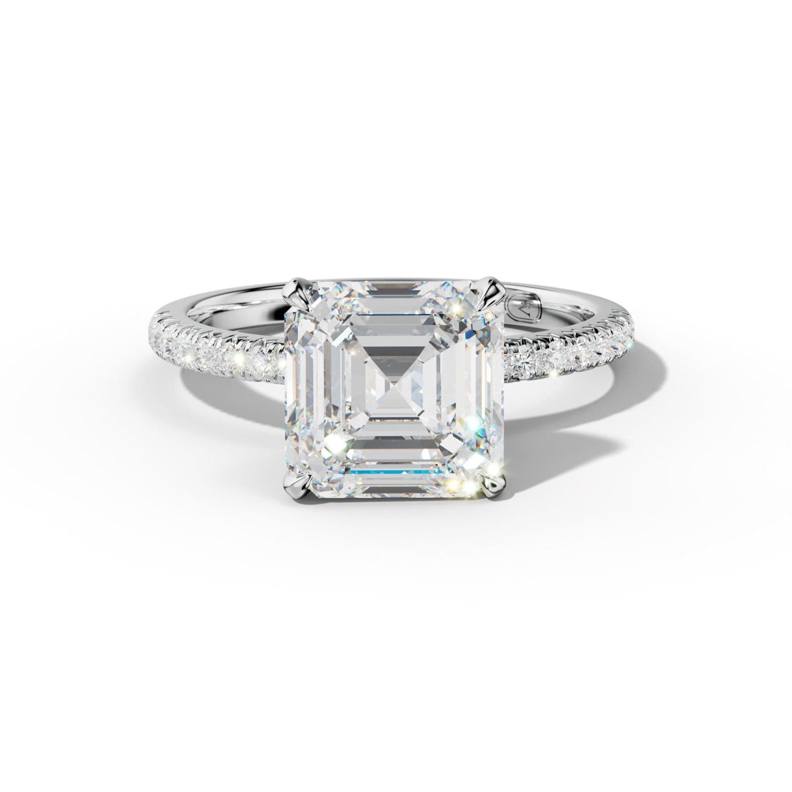 Ava Asscher Diamond Engagement Ring