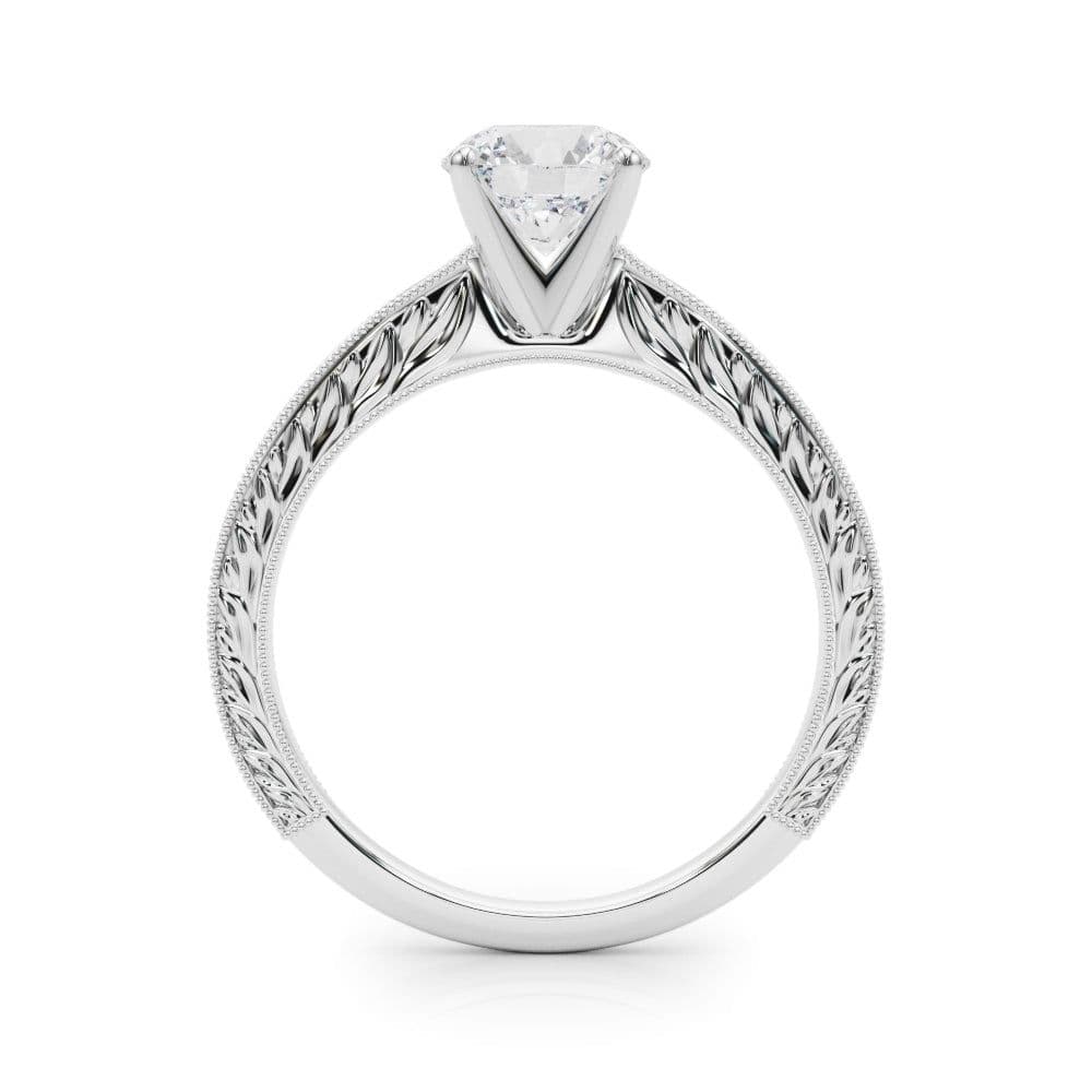 Victoria Round Diamond Solitaire Engagement Ring