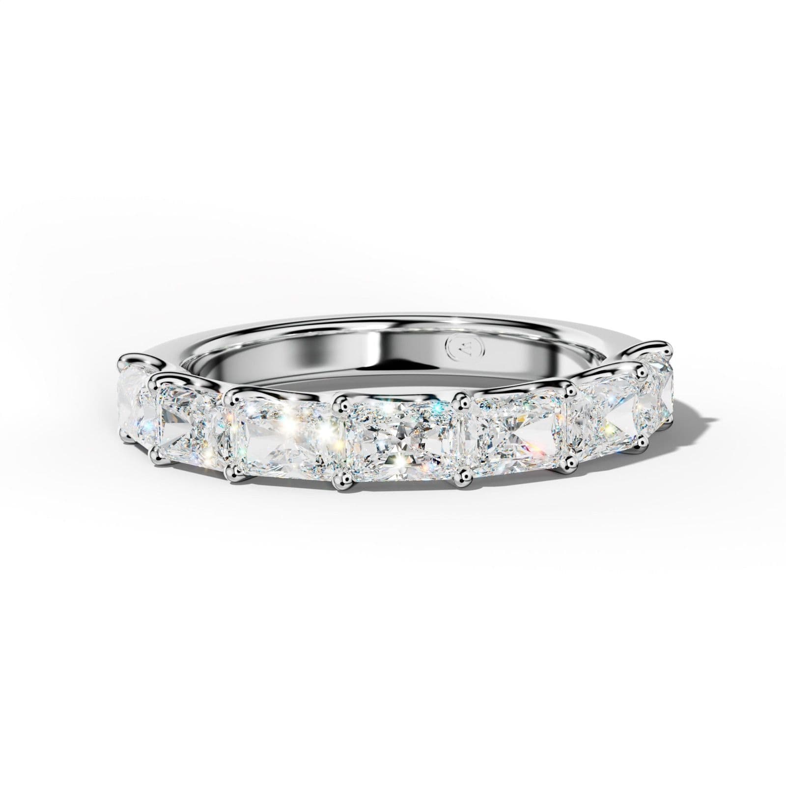 2.0 Carat East West Radiant Diamond Half Anniversary Band U Prong
