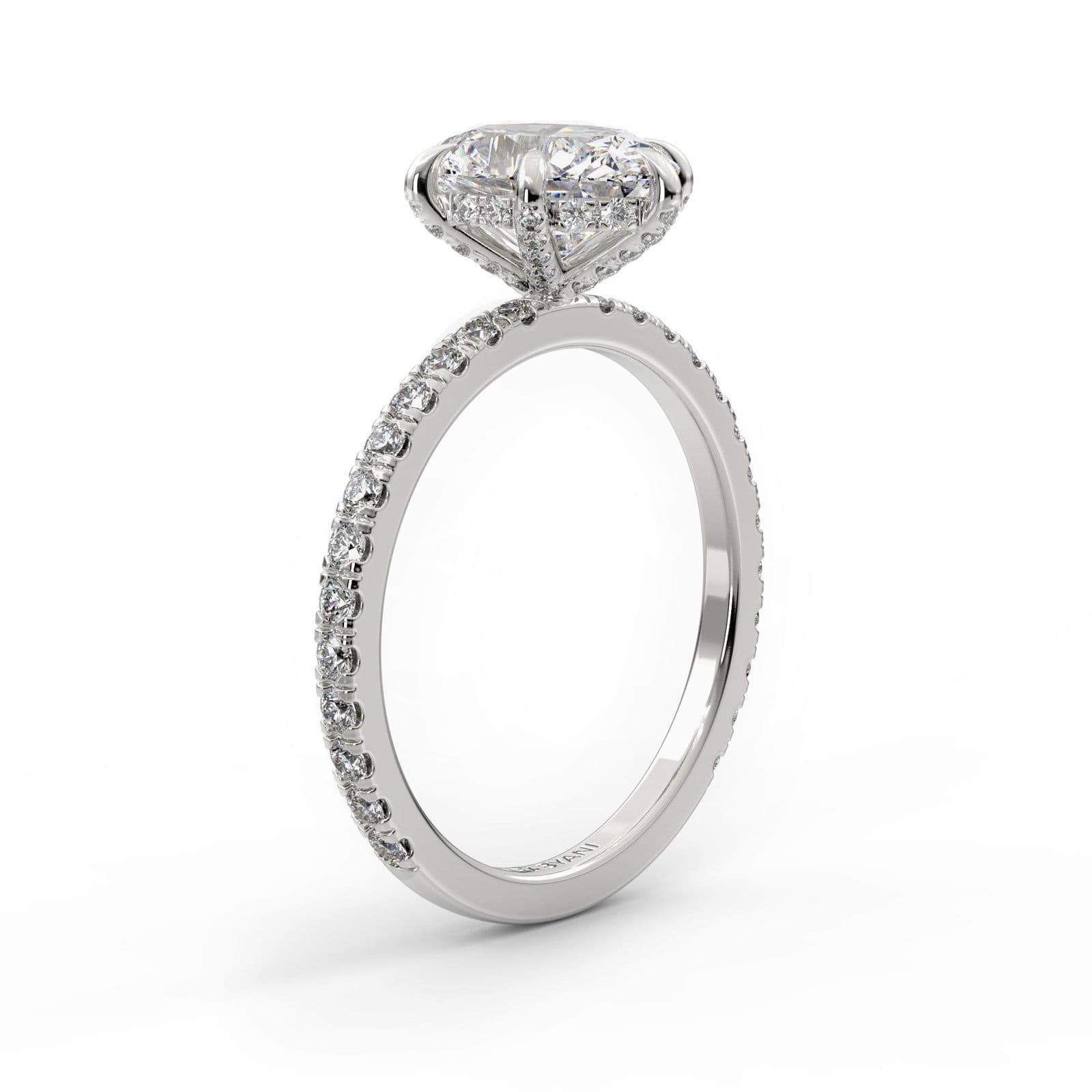 Alessandra Oval Diamond Engagement Ring