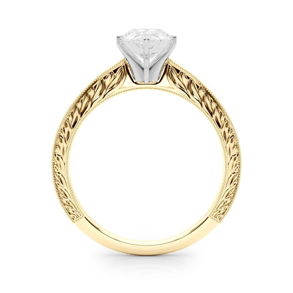 Victoria Pear Diamond Solitaire Engagement Ring