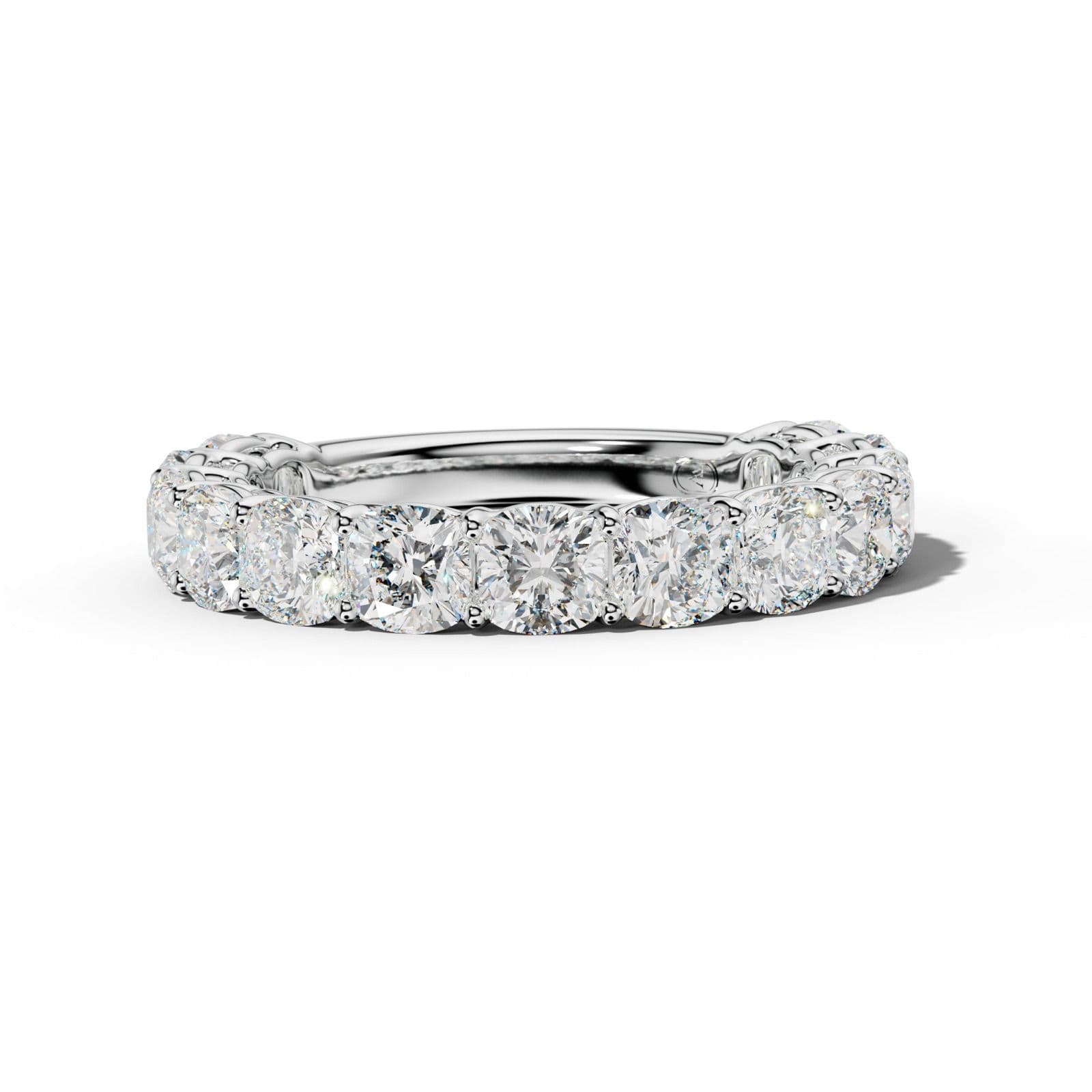 5.0 Carat Cushion Diamond 3/4 Anniversary Band