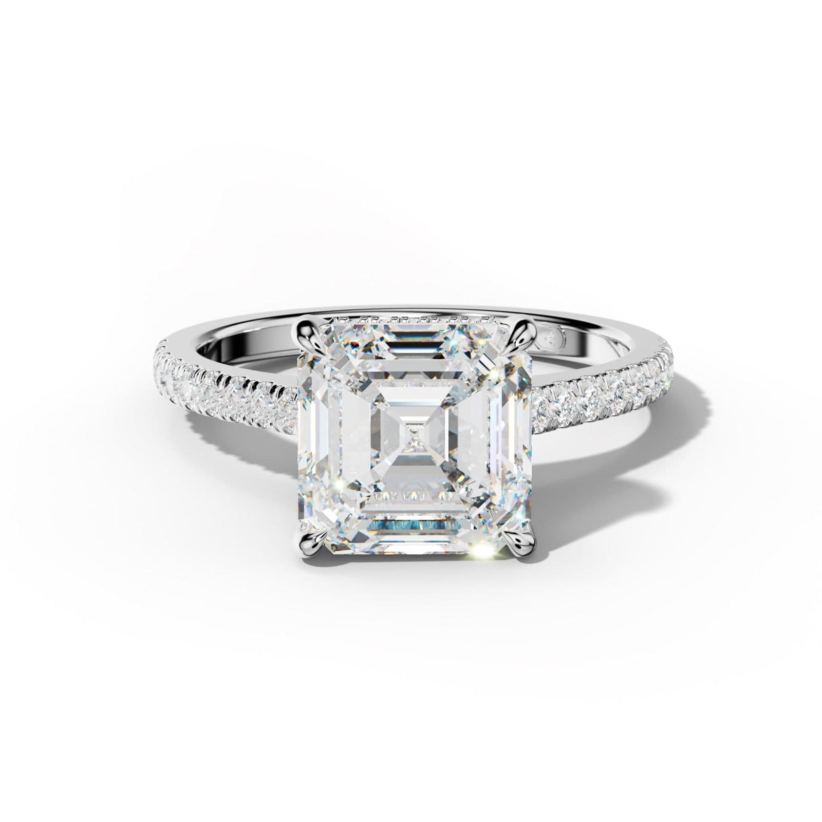 Alexis Asscher Cut Engagement Ring