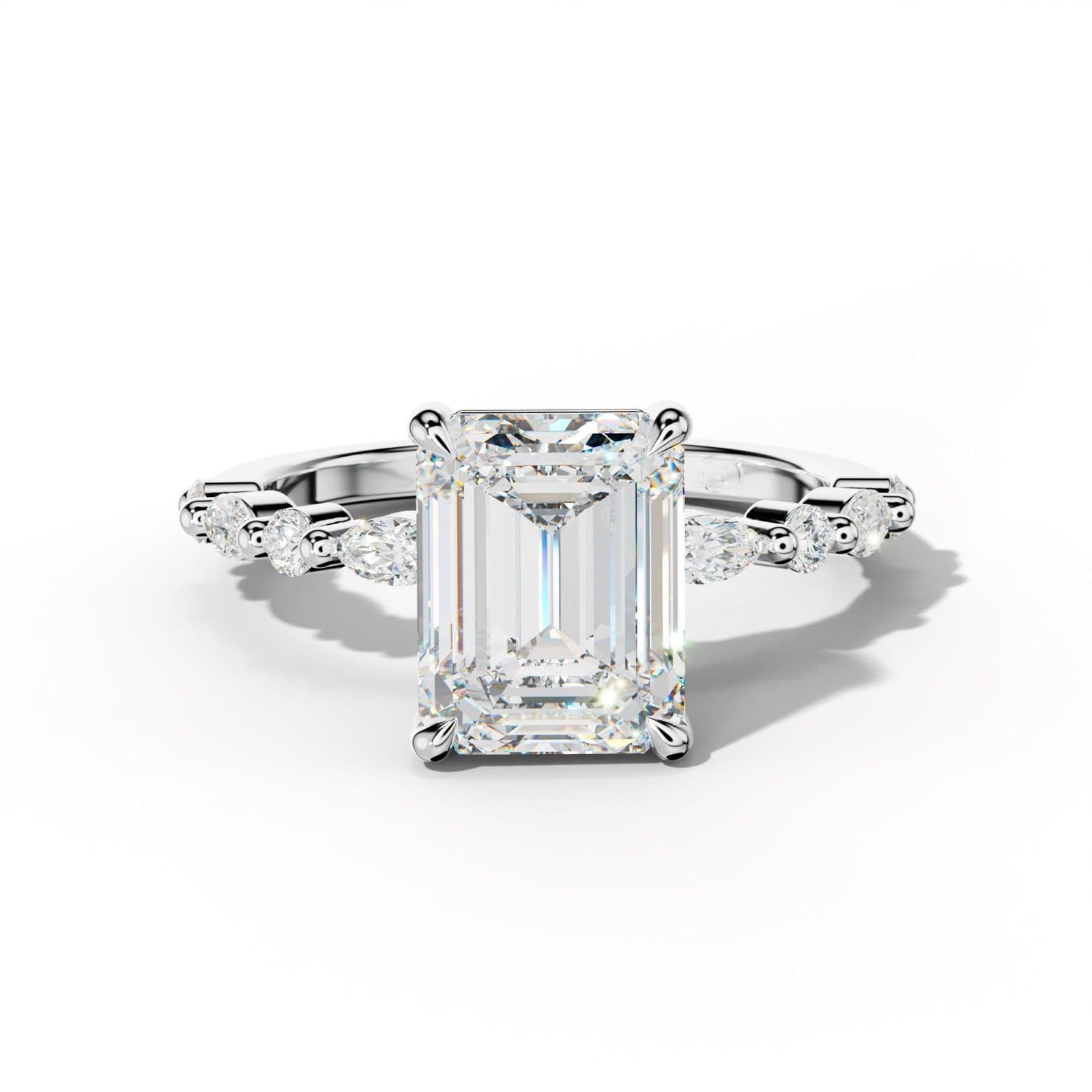 Rosie Emerald Cut Engagement Ring