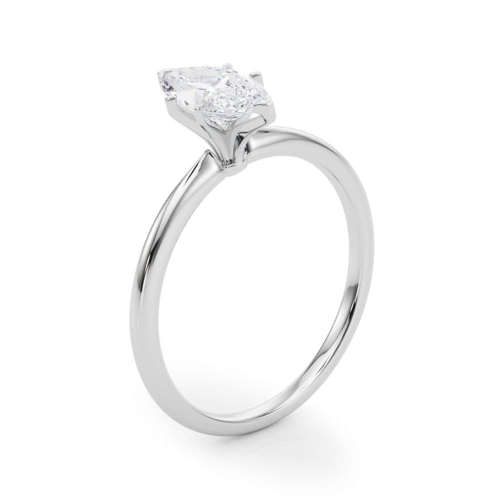 Angelica Marquise Diamond Solitaire Engagement Ring