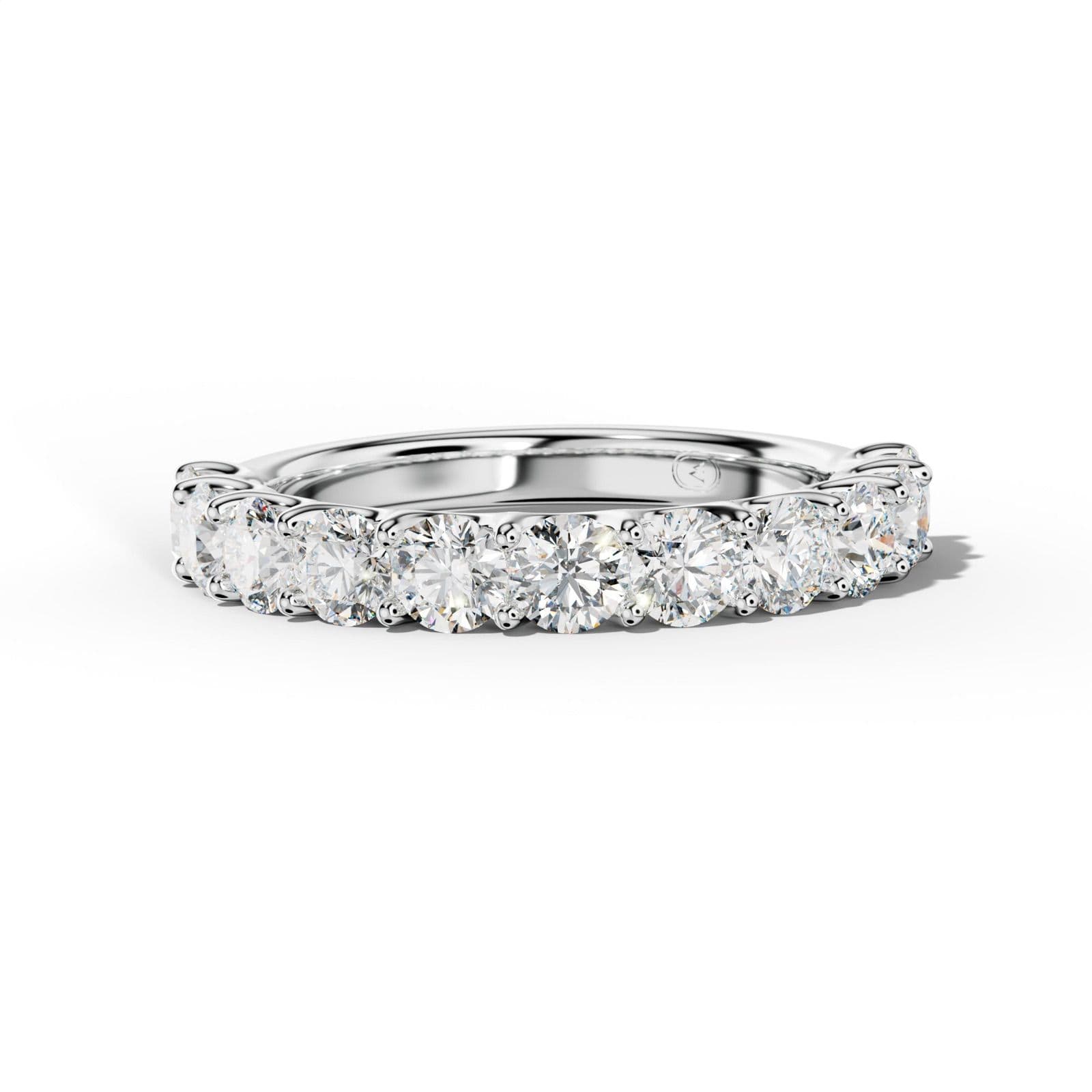 1.0 Carat Round Diamond Half Anniversary Band U Prong