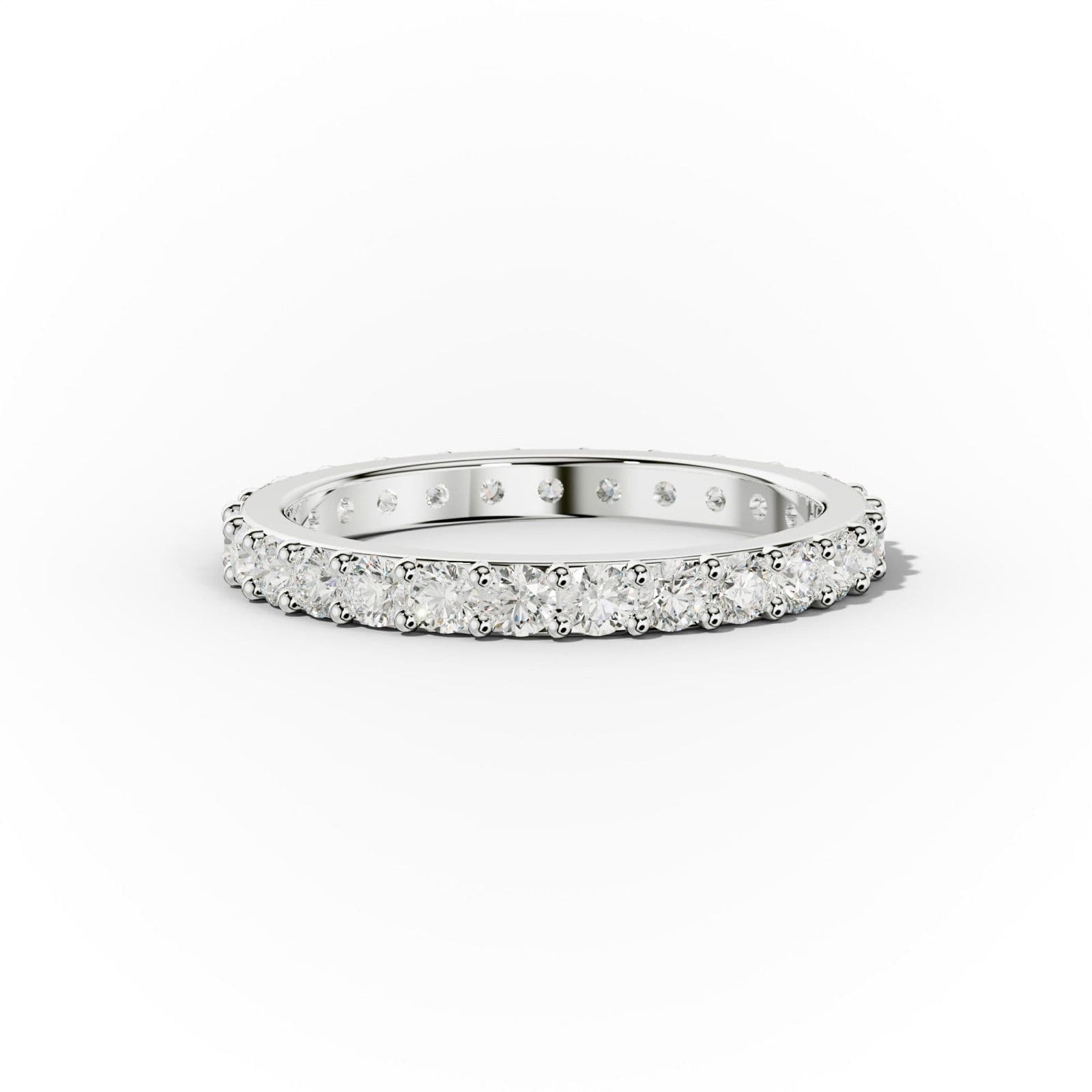 1 ct. Classic Round Diamond Eternity Band Shared Prong