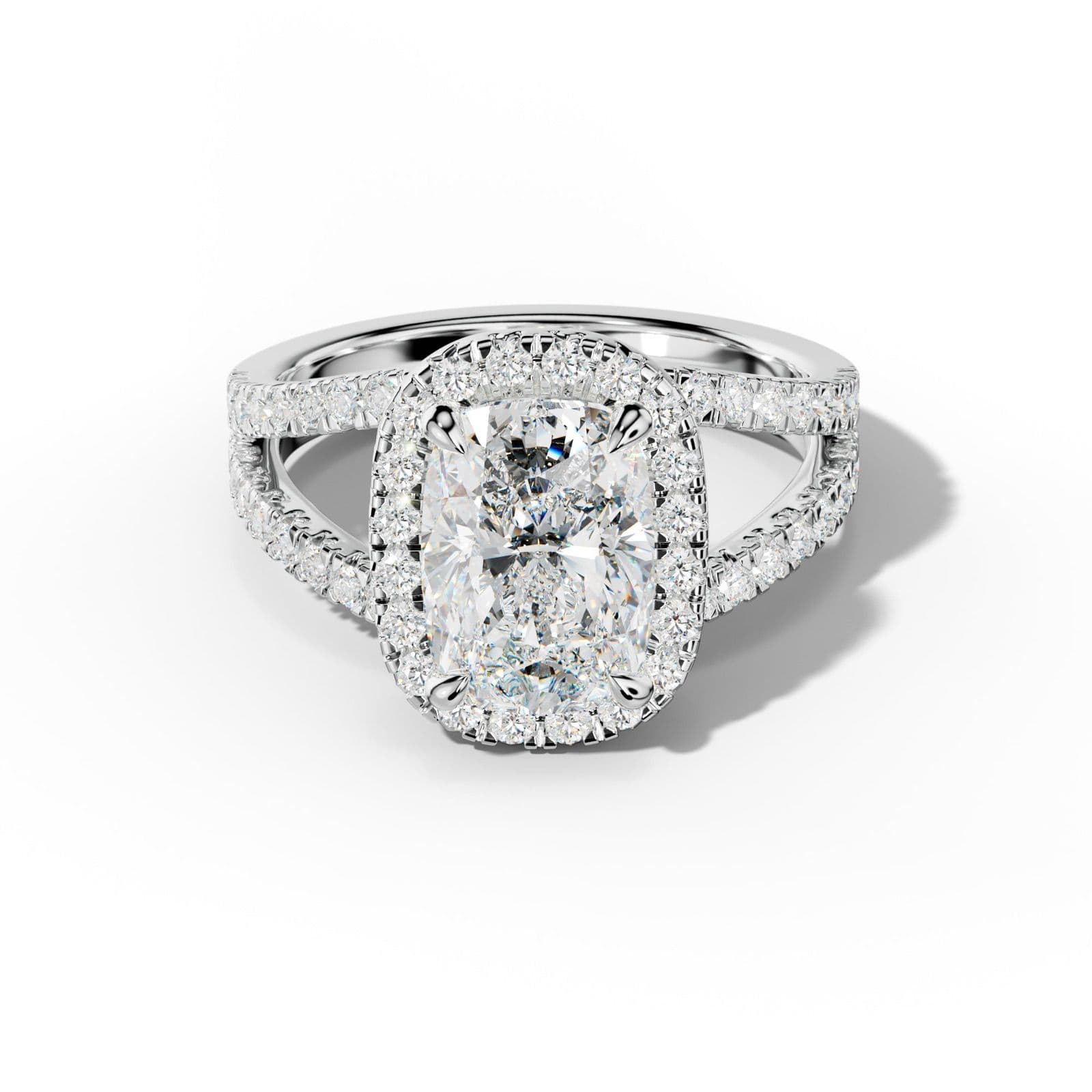 Ariel Elongated Cushion Diamond Engagement Ring
